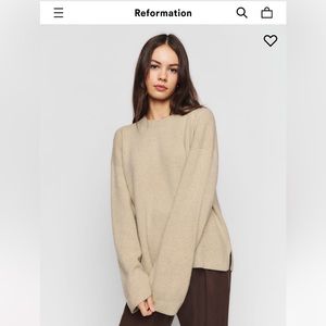 NWT Reformation Enda Wool Sweater - Size S